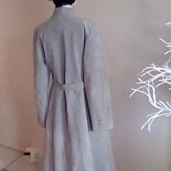 VTG Ultra Suede Majestic Garment Belted Trench Coat Size S - Picture 4 of 16